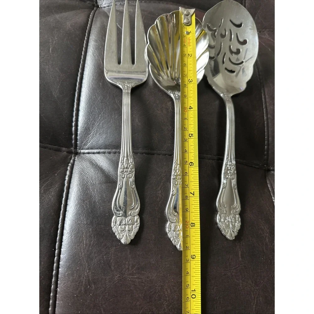 Reed & Barton‎ HAVERSHAM Stainless 18/10 Glossy Silverware Flatware Serving Set